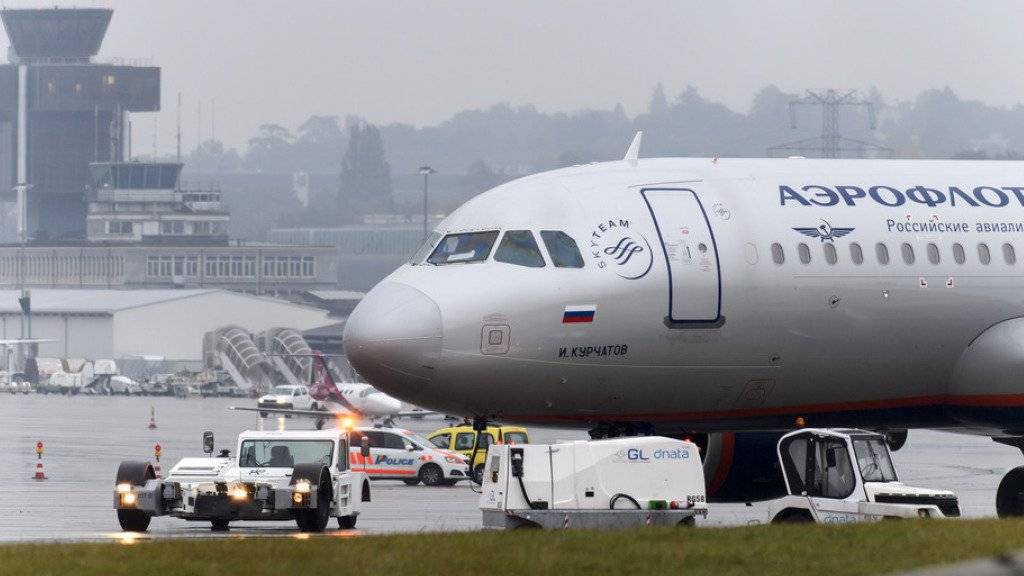 Die Maschine der Aeroflot befand sich bereits auf dem Rollfeld, als sie wegen eines falschen Bombenalarms evakuiert wurde. (Archivbild)