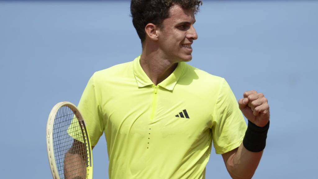Juan Manuel Cerundolo freut sich über den Finaleinzug in Gstaad