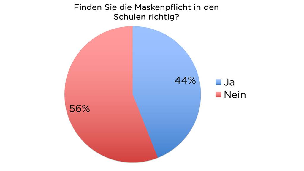 Finden Sie die Maskenpflicht in den Schulen richtig?