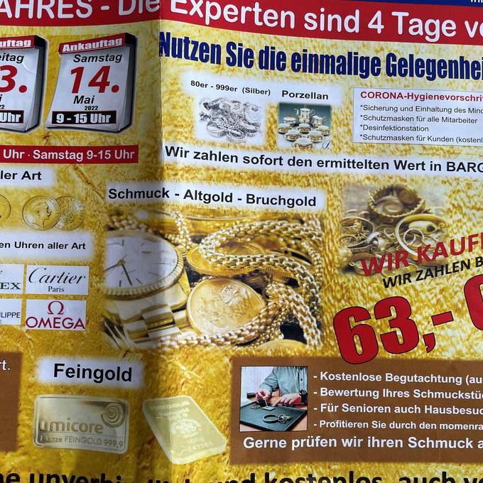 So ziehen Goldbetrüger im Aargau Kunden über den Tisch