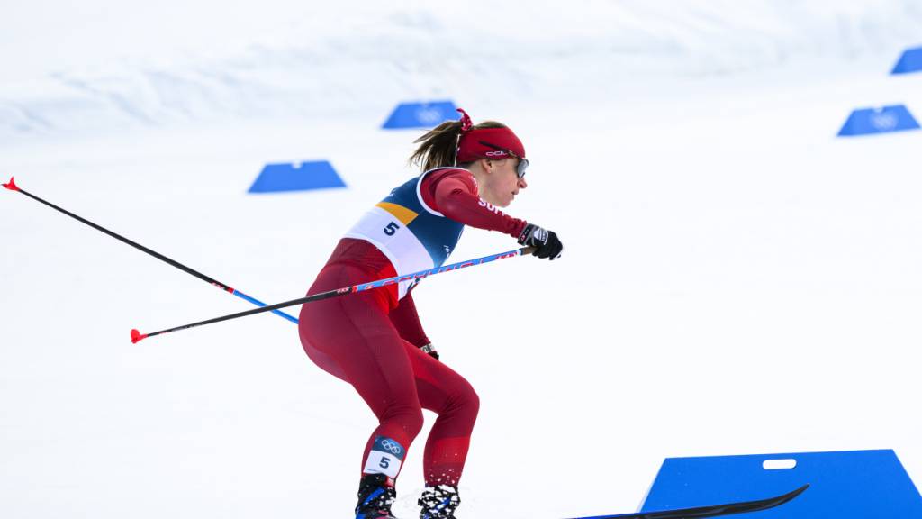 Nadine Fähndrich erlebt im Val di Fiemme eine Enttäuschung