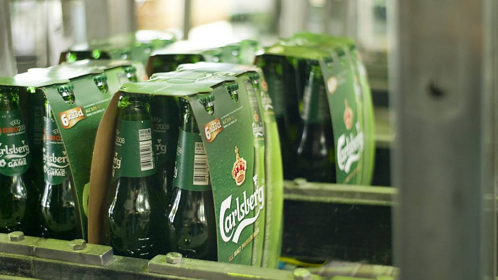 Carlsberg droht Ungemach in Russland: ein 6er-Pack Carlsberg-Bier (Symbolbild).