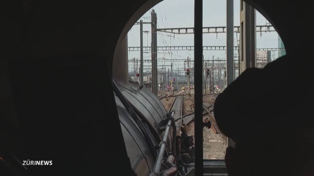Eisenbahnfest mit Dampf- und Krokodillokomotiven in Zürich