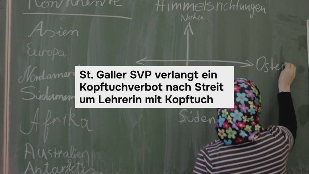 Zu religiös: St.Gallen Regierung unterstützt Kopftuchverbot im Klassenzimmer