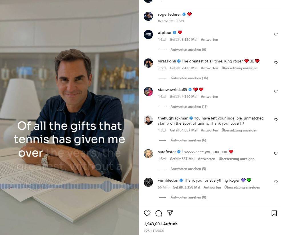 Reaktion Federer Abgang HJ