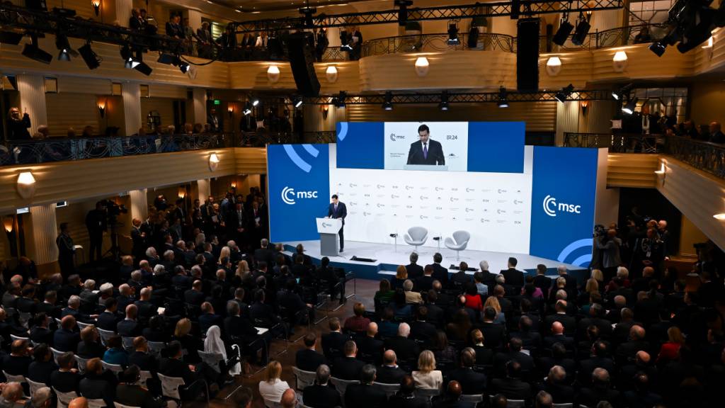 US-Außenminister Marco Rubio spricht bei der Münchner Sicherheitskonferenz. Foto: Sven Hoppe/dpa