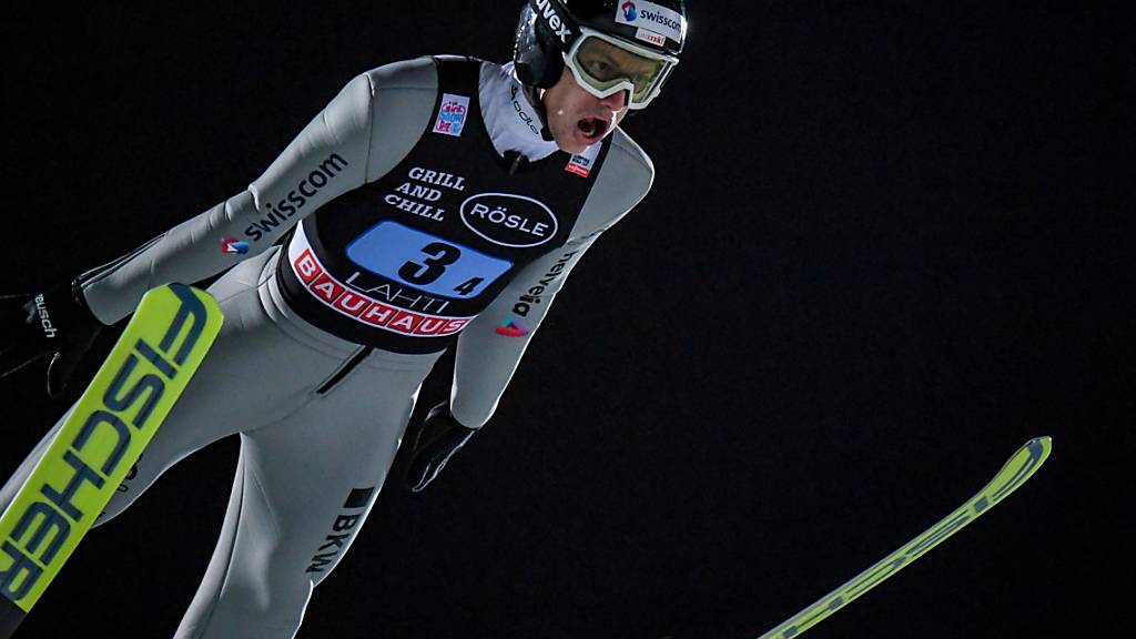 Gut durch die finnische Nacht gesprungen: Gregor Deschwanden führte die Schweiz im Team-Wettkampf in Lahti auf den 7. Platz