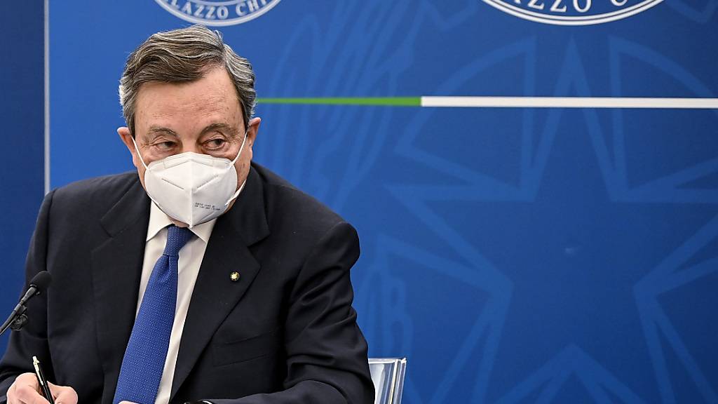 «Öffnungen, aber in Verbindung mit Sicherheit»: Italiens Ministerpräsident Mario Draghi. Foto: Riccardo Antimiani/Pool Ansa/Lap/LaPresse via ZUMA Press/dpa