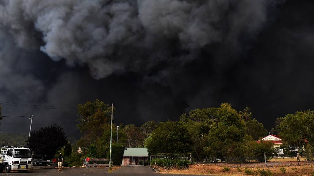 Buschfeuer in der Nähe von Sydney: Der giftige Rauch gefährdet die Menschen.