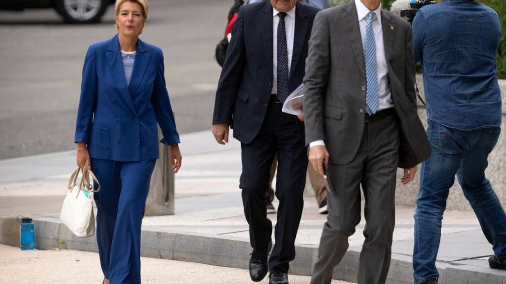 Bundespräsidentin Karin Keller-Sutter und Bundesrat Guy Parmelin trafen am Mittwoch, 6. August 2025, in Washington ein.