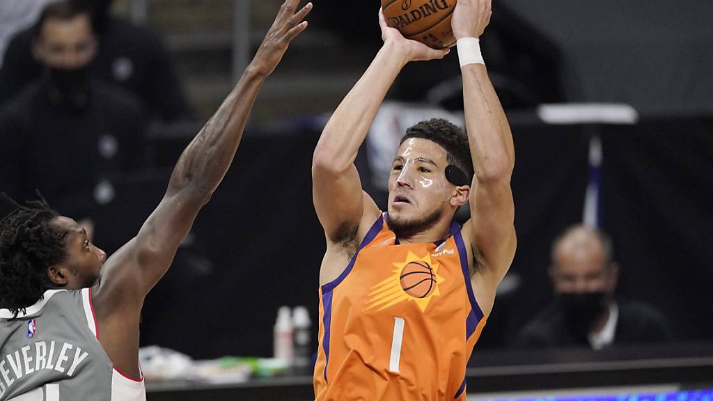 Phoenix' Devin Booker war mit 25 Punkten der erfolgreichste Werfer der Partie