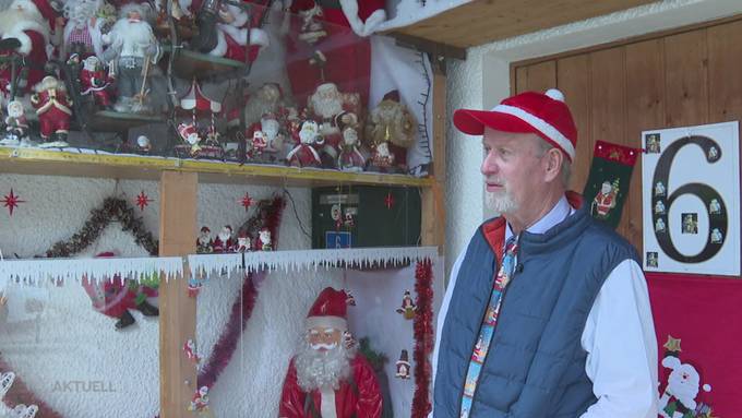 Imposant: Erich Dobler schmückt sein Haus in Mümliswil mit 400 Samichlaus-Figuren
