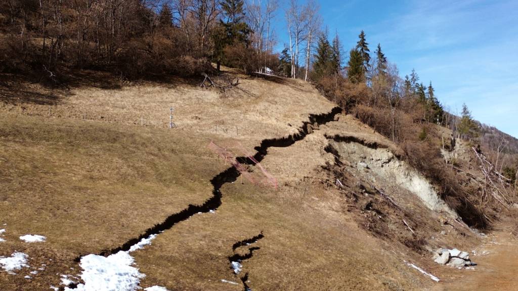 Bruchlinie im Val d'Anniviers vergrössert sich und bereitet Sorgen