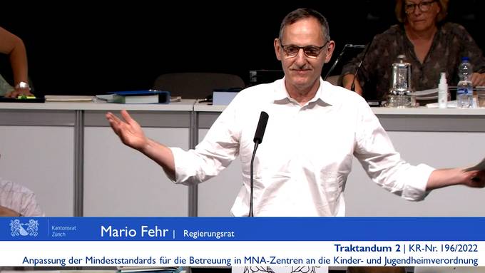 Regierungsrat abgeklemmt – Mario Fehr wettert gegen Redezeitbeschränkung