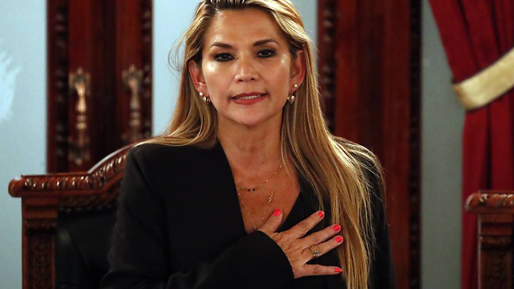 Die bolivianische Senatorin Jeanine Añez erklärte sich während einer Parlamentssitzung zur Interimspräsidenten des Landes.