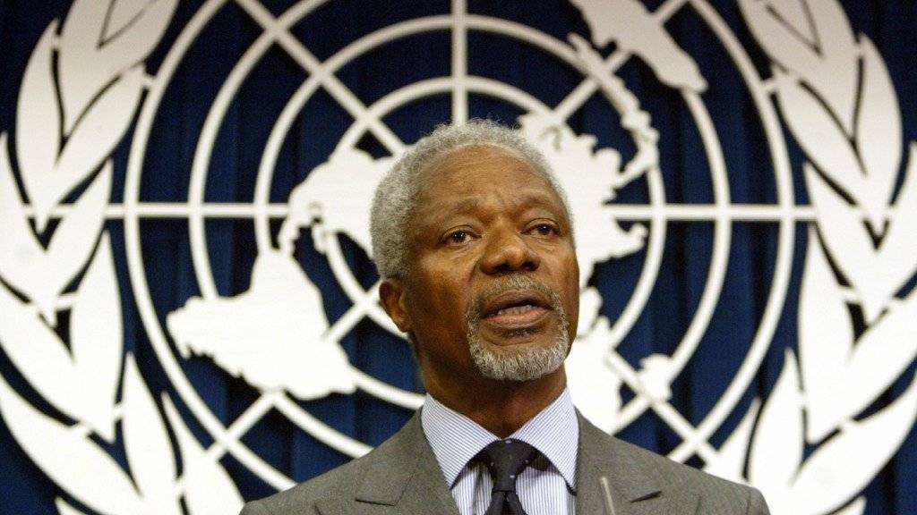 Das «moralische Gewissen der Welt» ist tot: Ex-Uno-Generalsekretär Kofi Annan starb am Samstag im Alter von 80 Jahren.