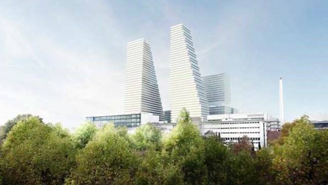 Roche-Turm prägt Skyeline von Basel