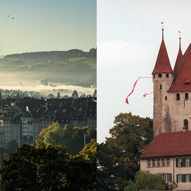 Berner Münster oder Schloss Thun – der Derby-Stadt Vergleich