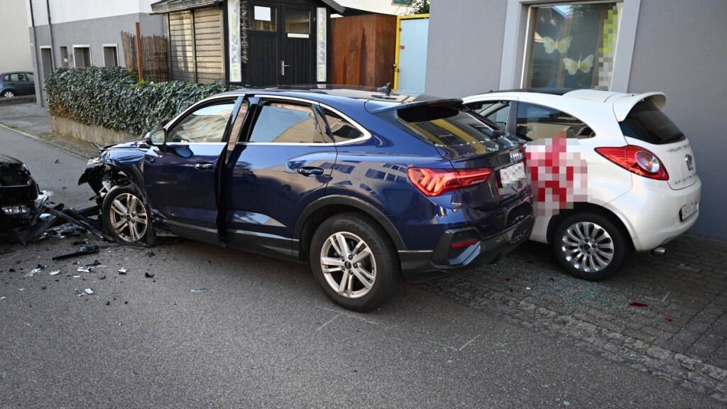 18-jähriger Autofahrer verursacht in Uzwil SG eine Frontalkollision