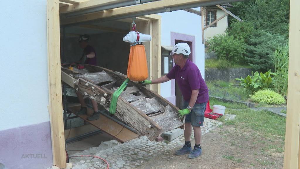 Heikle Mission: In Böttstein wird das grösste Indoor-Wasserrad Europas saniert