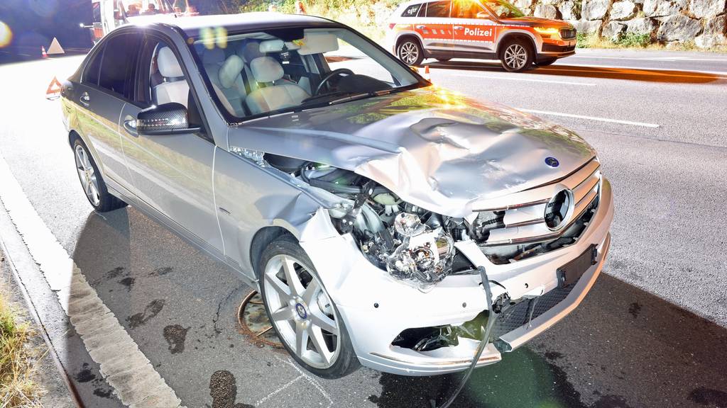 Auto verunfallt in Emmenbrücke