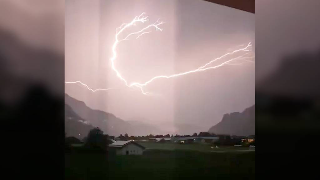 Heftige Gewitter wüten am Montag in der Zentralschweiz