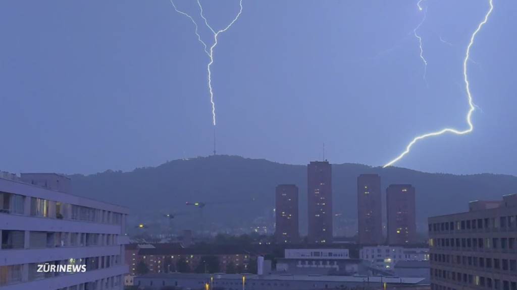 55'000 Blitze registriert: Unwetter über der Schweiz