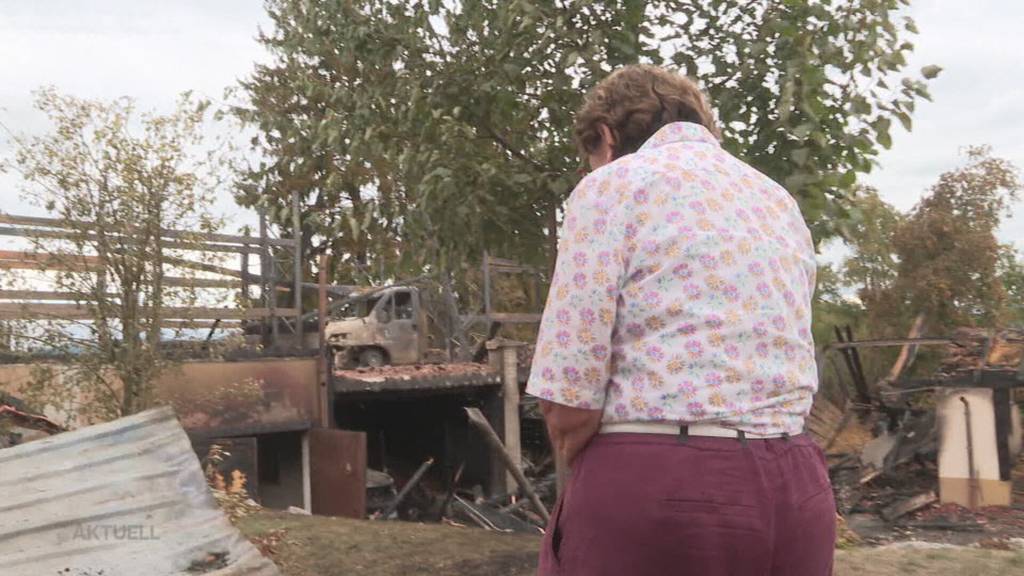 Enormer Schaden: Grossbrand in Burg zerstört Lagerhallen