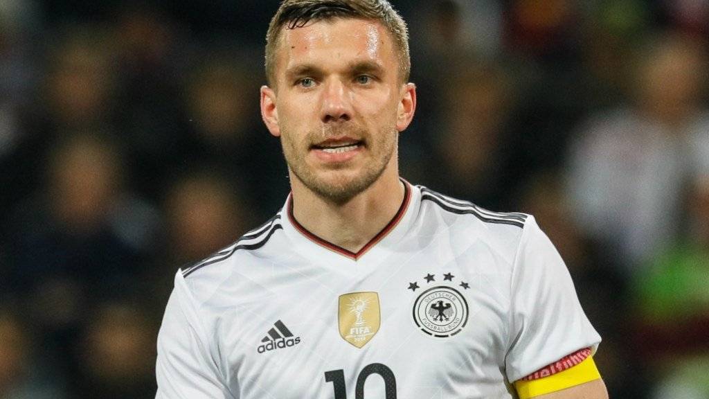 Lukas Podolski könnte bei Olympia in Tokio nochmals für Deutschland auflaufen