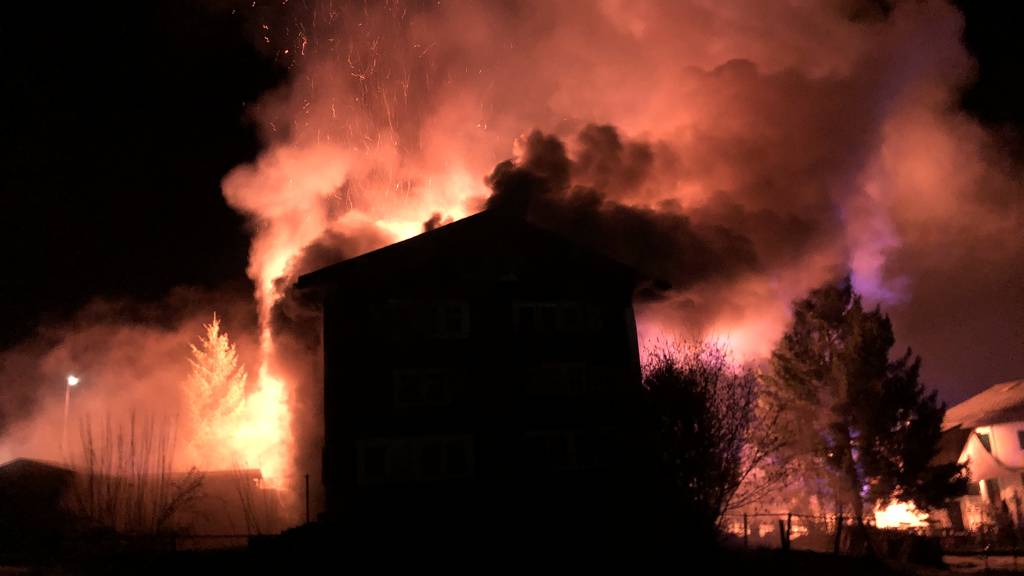 Haus in Nidfurn nach Brand komplett zerstört