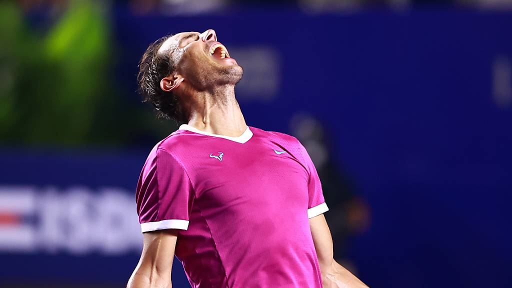 Der Freudenschrei von Rafael Nadal nach seinem Titelgewinn in Mexiko.
