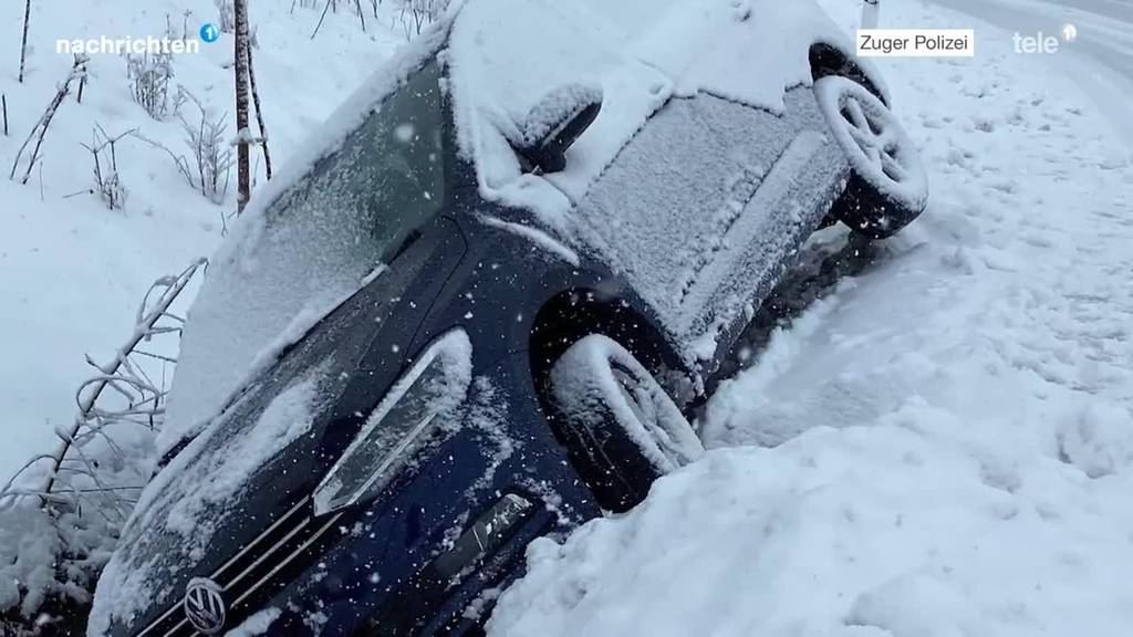 Schneegestöber: Viel Blechschaden, kaum Verletzte