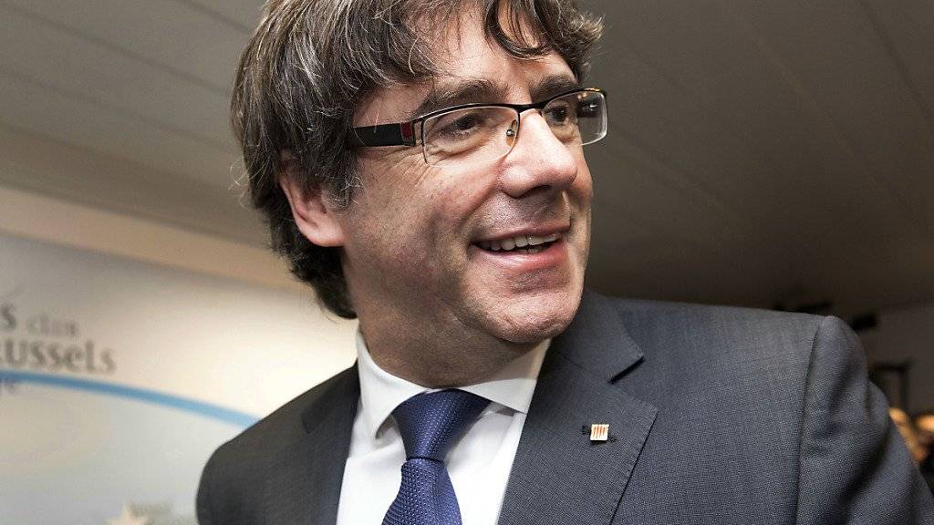 Nun ist es offiziell: Gegen den Ex-Regierungschef Kataloniens, Carles Puigdemont, ist ein europäischer Haftbefehl ausgestellt worden. (Archiv)