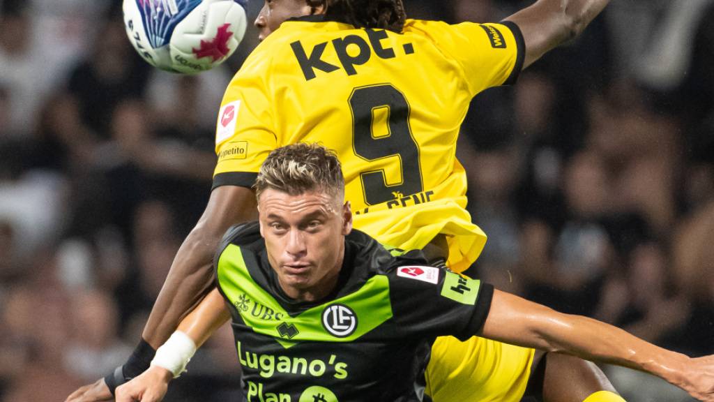 Lugano mit Ezgjan Alioski und YB mit Kaly Sene lieferten sich einen harten Kampf ohne Sieger