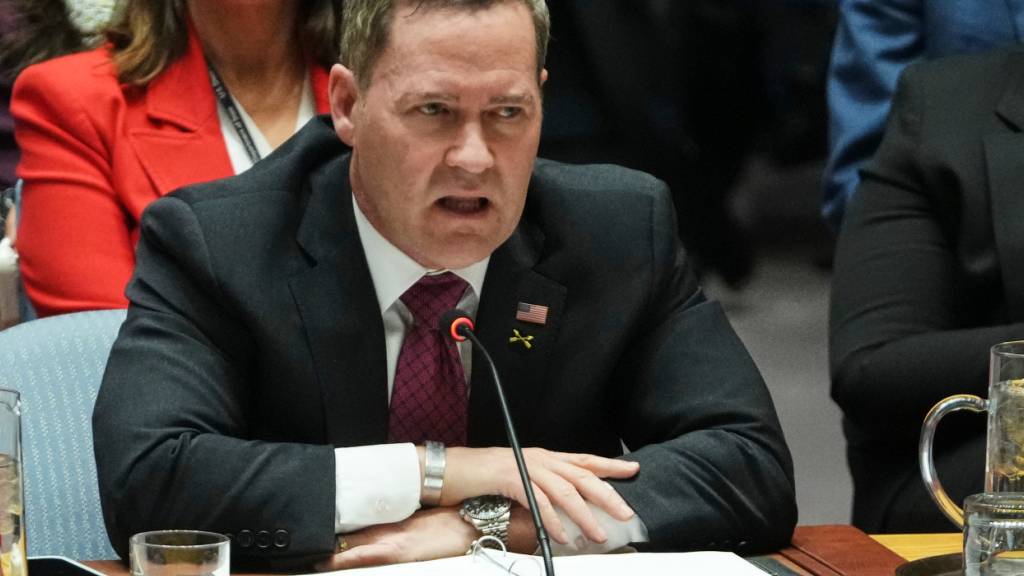 Der UN-Botschafter der USA, Michael Waltz, spricht vor dem Sicherheitsrat. Foto: Frank Franklin II/AP/dpa