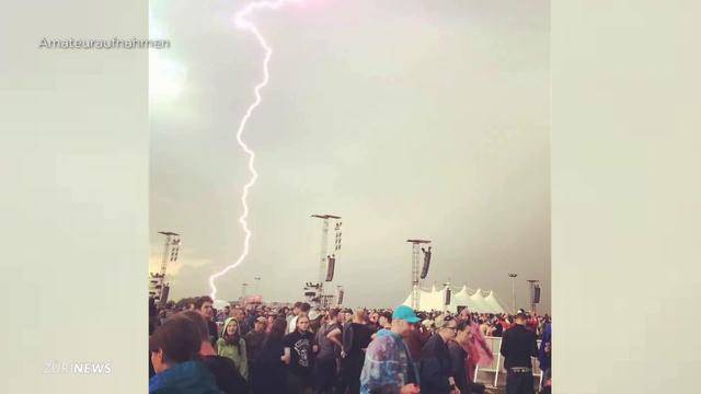 Blitzeinschläge bei Rock am Ring