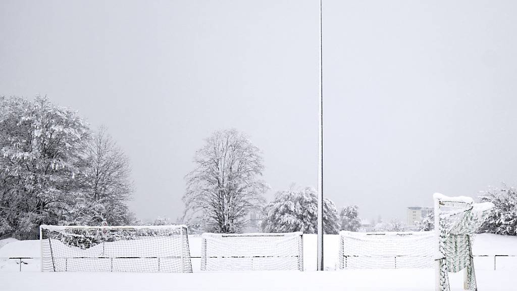 Die Schweizer Sportstätten sind in weiss gekleidet