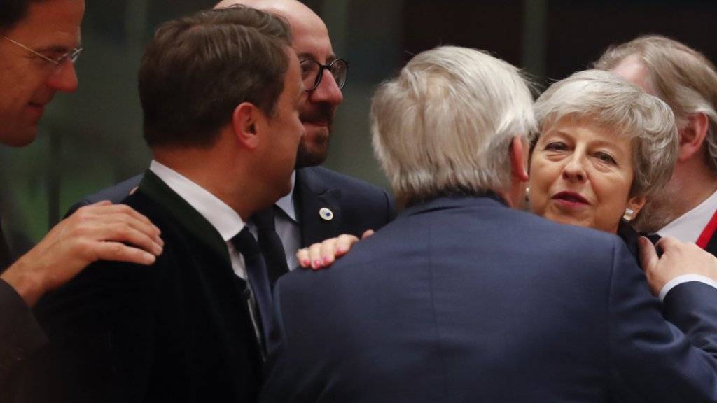 Die britische Premierministerin Theresa May konnte am Donnerstagabend in Brüssel einen Aufschub beim Brexit erwirken.