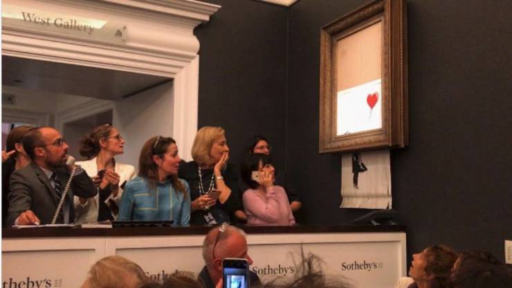 1 3 Millionen Bild Geschreddert So Erklart Banksy Seinen Coup Buch Buhne Kunst Kultur rgauer Zeitung