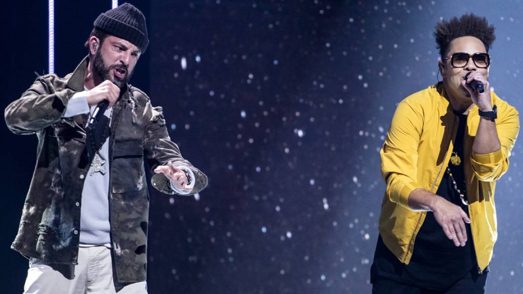Virtuelle Live-Premiere: Am 13. Januar werden die Musiker Bligg und Marc Sway (hier beim gemeinsamen Auftritt an den Swiss Music Awards 2020) unter dem Namen Blay ihre erste gemeinsame Single präsentieren.