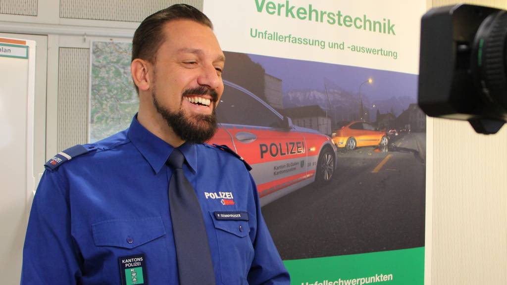 Philipp Sennhauser, Leiter der St.Galler Verkehrspolizei Bild: FM1Today/Laurien Gschwend