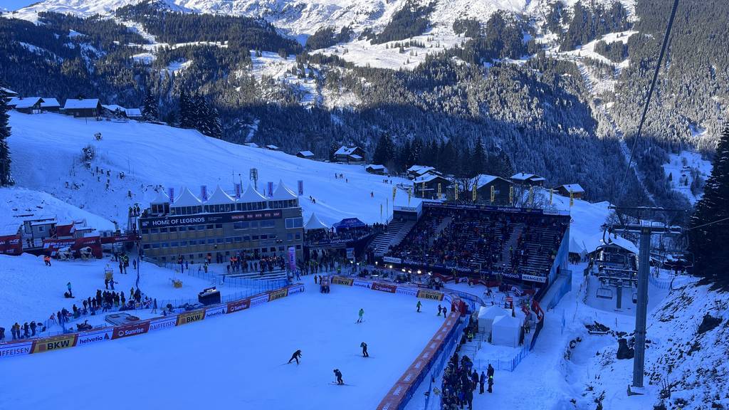 Mit dabei bei der Lauberhorn-Abfahrt in Wengen
