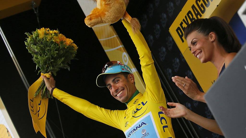 Übernahm nach der 12. Etappe und der Bergankunft in Peyragudes erstmals das Maillot jaune: der Italiener Fabio Aru