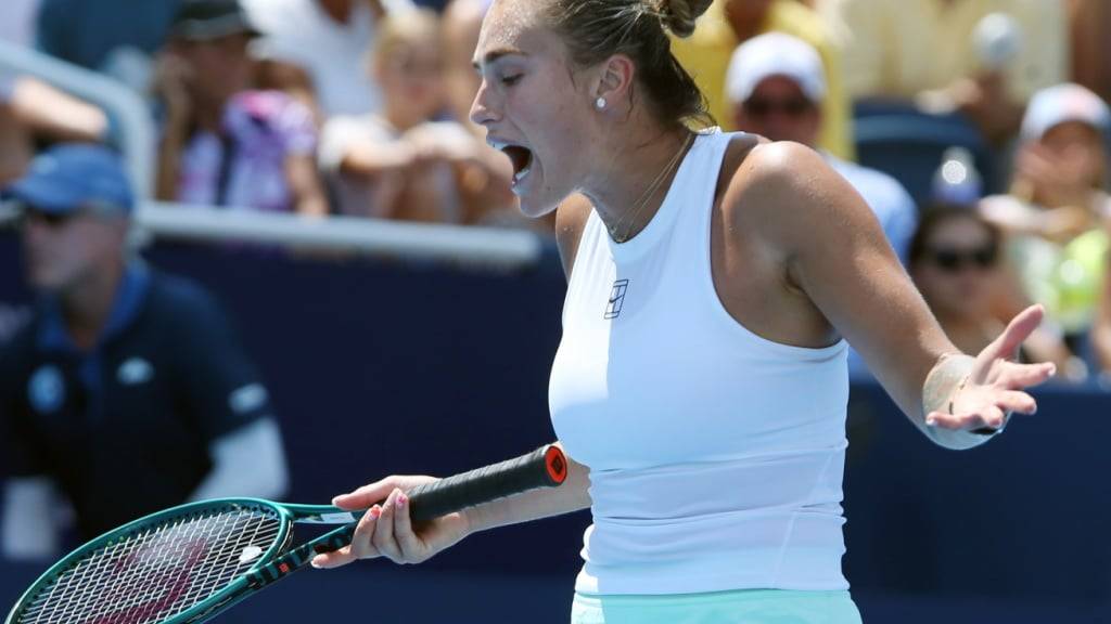Der Frust muss raus bei Aryna Sabalenka