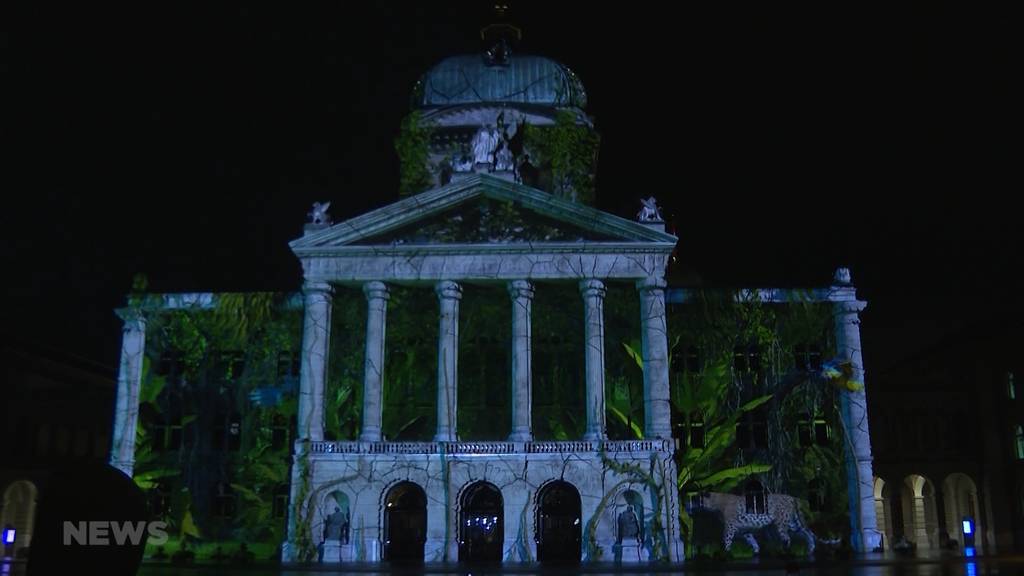 Lichtshow mit Schutzmassnahmen: So verlief die Premiere des Rendez-Vous Bundesplatz