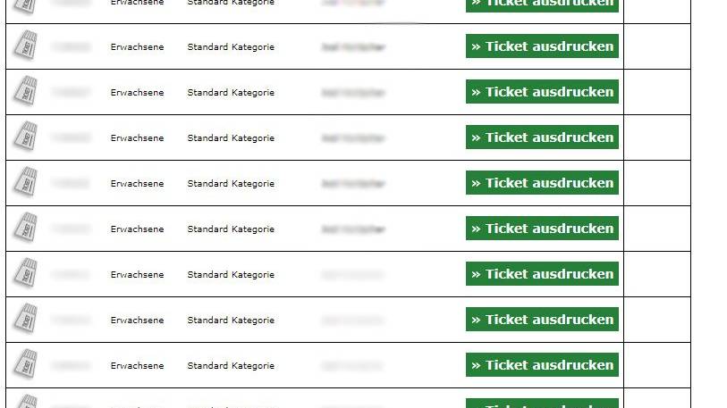 Bestellung erfolgreich: Die kostenlos erworbenen Tickets können einfach ausgedruckt werden (Screenshot olma-messen.ch)
