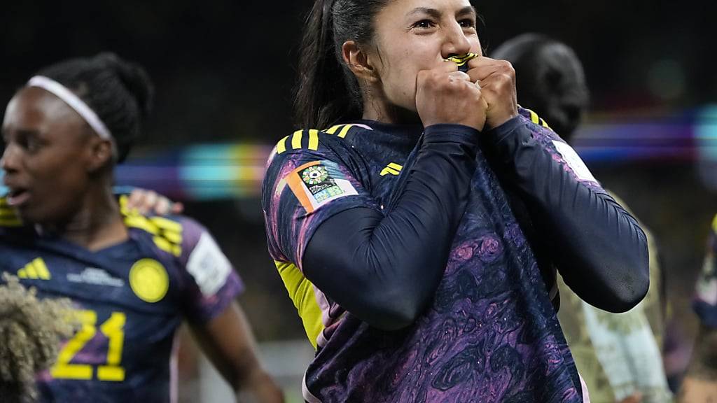 Kolumbiens Manuela Vanegas jubelt über ihren Siegtreffer in der Nachspielzeit