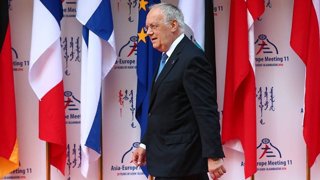 Viele Staats- und Regierungschefs äusserten sich am ASEM-Gipfel in Ulan Bator entsetzt über den Anschlag in Nizza, unter ihnen Bundespräsident Schneider Ammann.