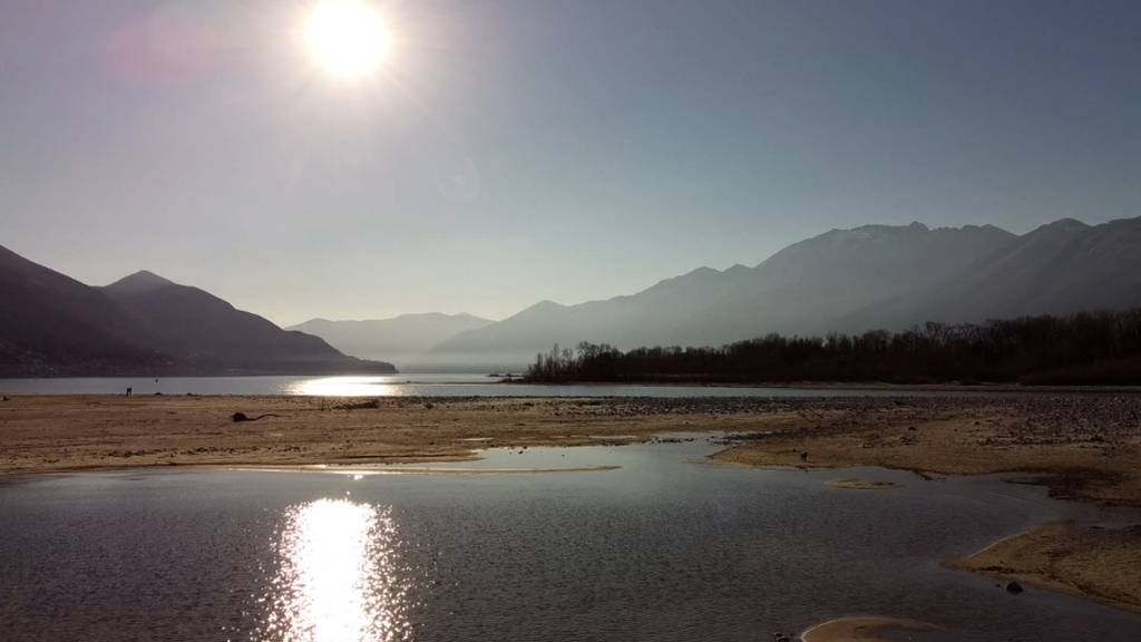 Anhaltende Trockenheit im Tessin: So tief ist der Pegelstand des Lago Maggiore