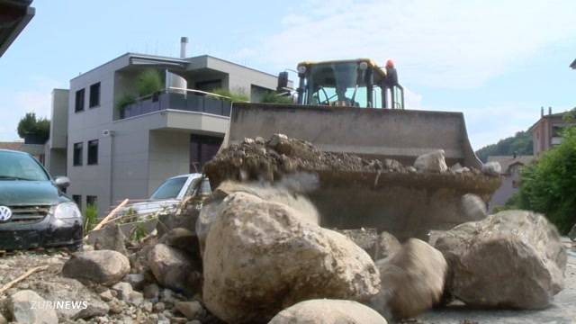 Grosse Unwetterschäden im Kanton Schwyz